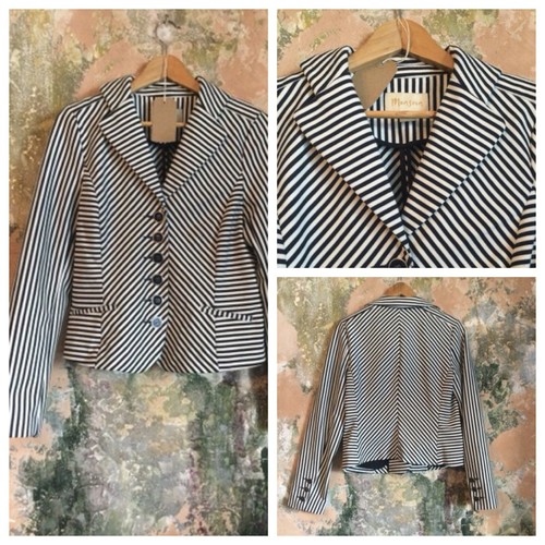 Womens jacket black white - &,