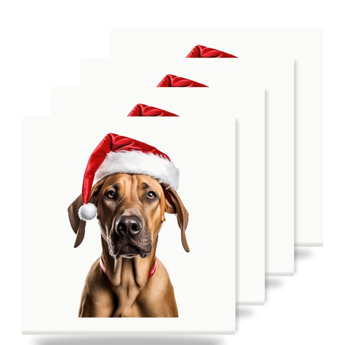 Rhodesian ridgeback santa hat - santa,