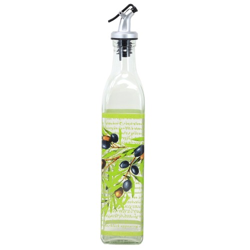 Glass oil vinegar bottle - glass,