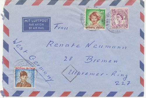 1964 qeii wilding 6d - qeii,
