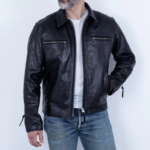 Men horsehide leather cafe - horsehide,