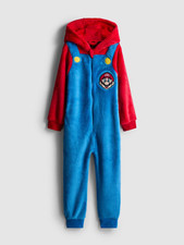 Official SUPER MARIO ONESY Boys / Mens / Girls PJ Nintendo Childs Pyjama Costume