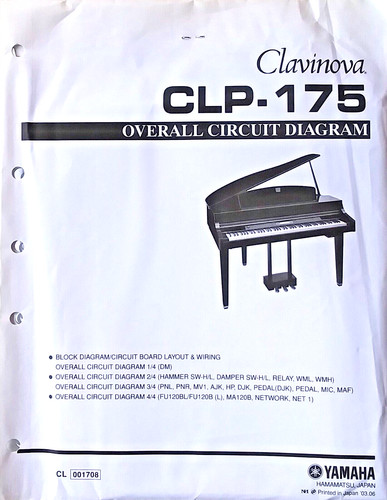 Yamaha clp 175 clavinova - yamaha,