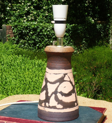Studio pottery lamp - , mid