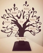 Personalised wooden family