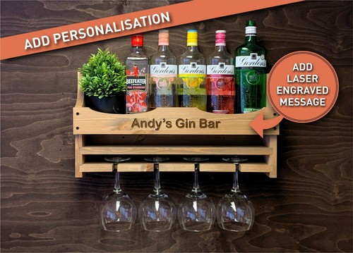 Gin shelf wine rack bottle - rack, &