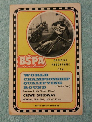 Crewe speedway 1973 original - crewe,