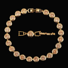 Hot Sale CZ Red Gold Plated