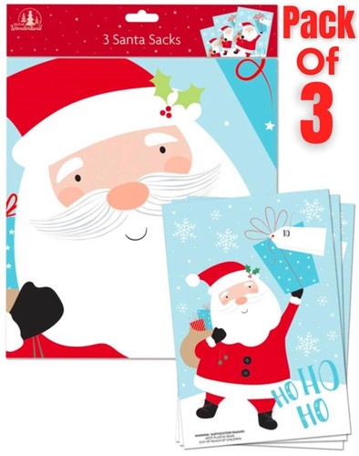 3pcs large santa sacks super - 3pcs,
