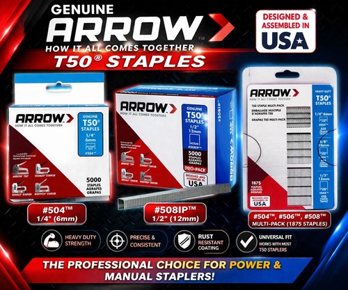 Arrow t50 staples 6mm - t50,
