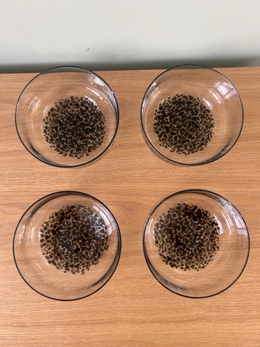 Denby jet glass - bowls, of