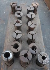 Set of 15 Imperial Collets for antique lathe or mill etc