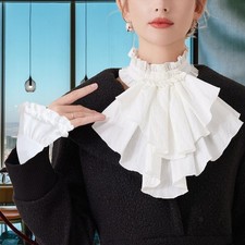 Jabot and cuffs - and, set