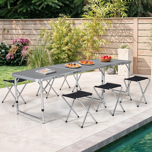Foldable table chairs set - &,
