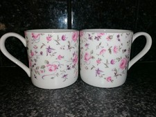 Royal Albert Rose Confetti Design Mugs x 2 