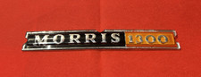 MORRIS 1300 - VINTAGE METAL CAR BADGE / EMBLEM - 243  X 30 MM