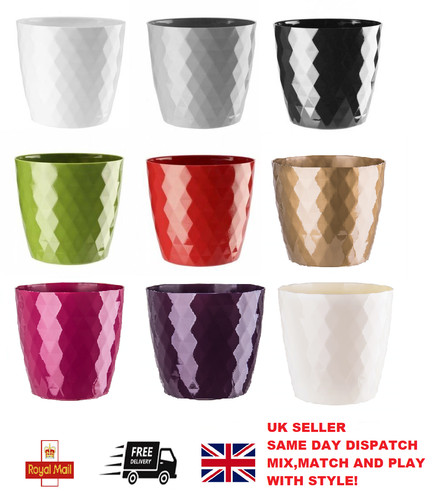 Flowerpot round plastic - round,
