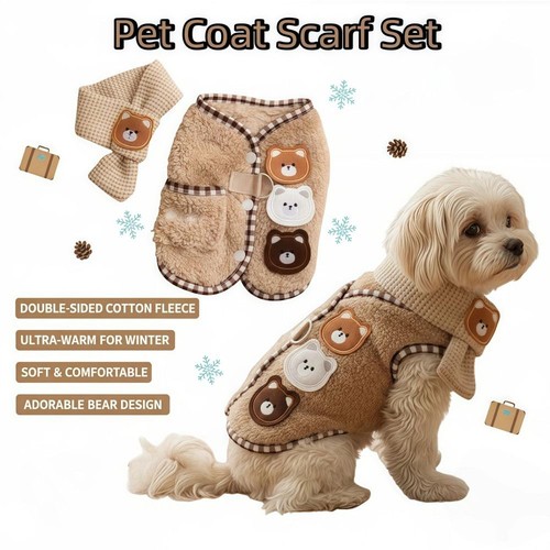 Warm autumn winter - autumn, puppy