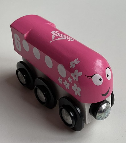 Carousel pink wooden magnetic - carousel,