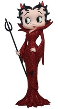 Betty Boop Devil Red Glitter Dress Halloween Collectible 30.5cm Figurine