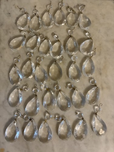Lot crystal glass prisms - 30,