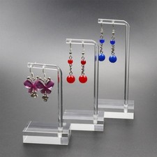 3pcs Acrylic Earring Hanging Display Stand Jewelry Showing Organizer Holder CN