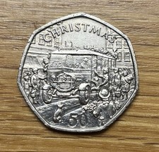 1987 ISLE OF MAN CHRISTMAS 50p