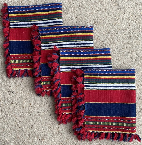 Vintage hand woven tapestry - vintage,