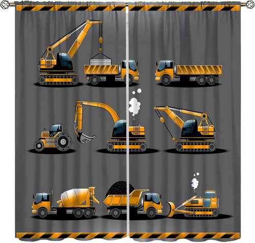 Construction car curtains - car, for