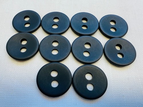 Black buttons 25mm matte - buttons,