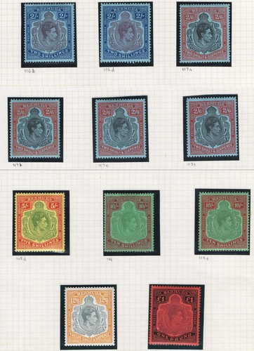 Bermuda 1938 high values - bermuda,