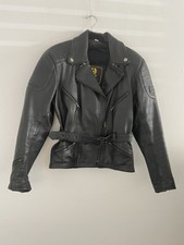 Vintage Women’s 90s Belstaff Leather Padded Motorcycle Biker Jacket Size 8