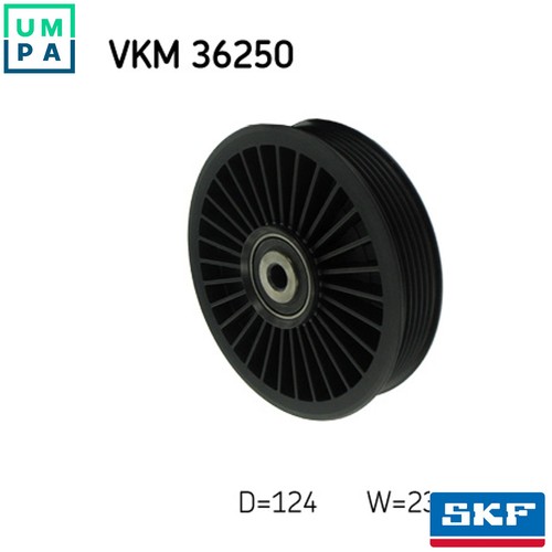 Deflectionguide pulley vribbed - pulley,