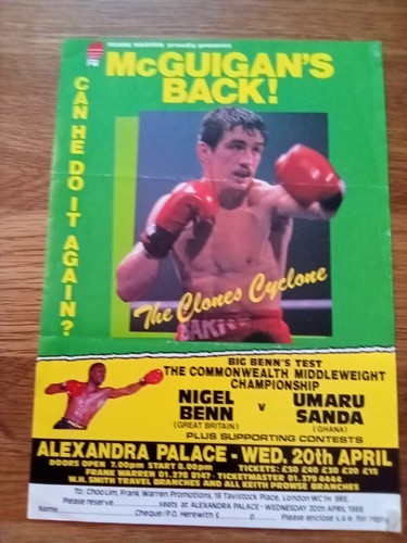 Boxing handbill - boxing,
