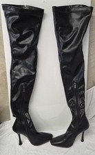 Black Thigh High Boots