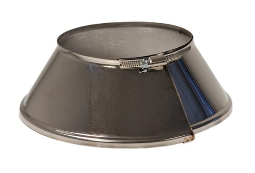 Stove pipe rosette with - pipe,