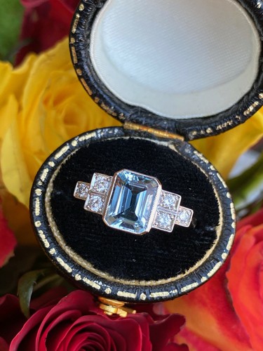 Art deco aquamarine - art,
