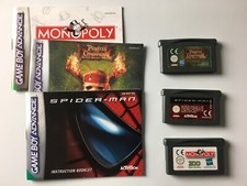 Monopoly, Spiderman, Pirates Caribbean (Cartridges and Manuals Only) Region Free