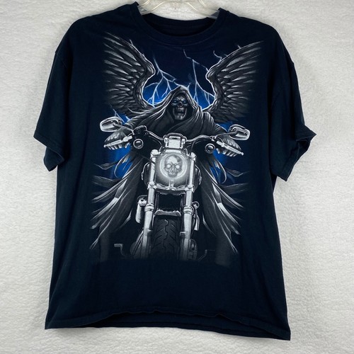 Mens black graphic shirt - black,