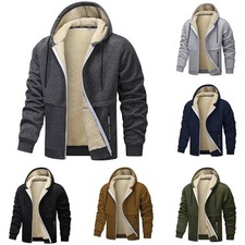 Mens Sherpa Fleece Fur Lined