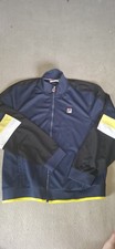Mens Retro FILA fischer Blocked Yellow /navy 4XL 50-52   CHEST VGC