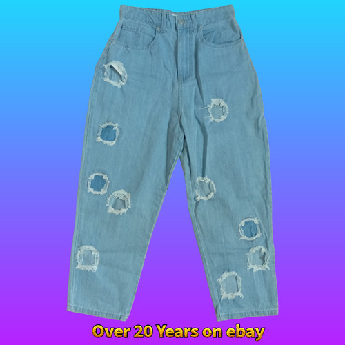Womens jeans size patchwork - jeans, 10/patchwork