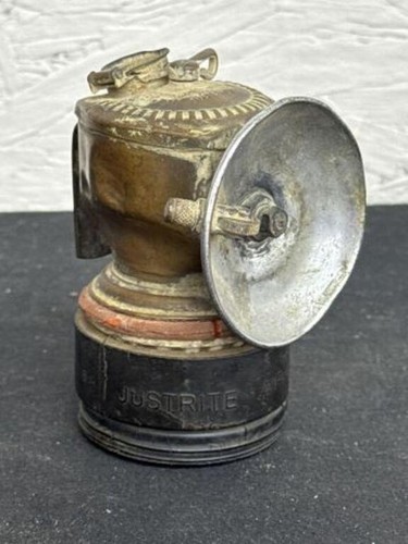 Antique justrite brass carbide - justrite,