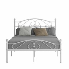 Strong Metal Bed Frame 4ft 4ft6 Small Double Solid Bedstead Base Home Furniture