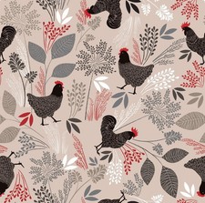 Rustic Farmyard Chicken Beige