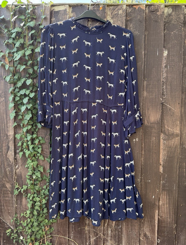 Oasis navy cats - dogs, print