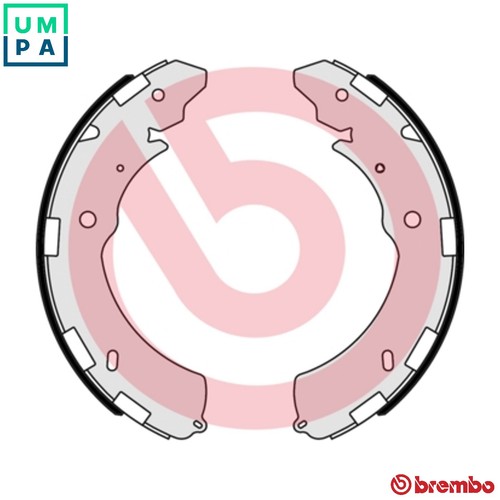 Brake shoe set 523 - s, for