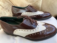 DOLCI SIZE 9 BROWN & WHITE BROGUES 