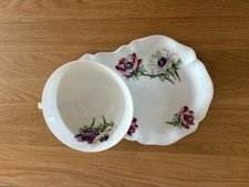 Vintage Ancienne Fabrique Royale Limoges France Cup And Biscuit Plate/Saucer