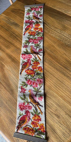Vintage embroidered bell - embroidered,